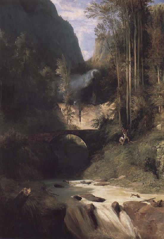 Gorge near Amalfi, Carl Blechen